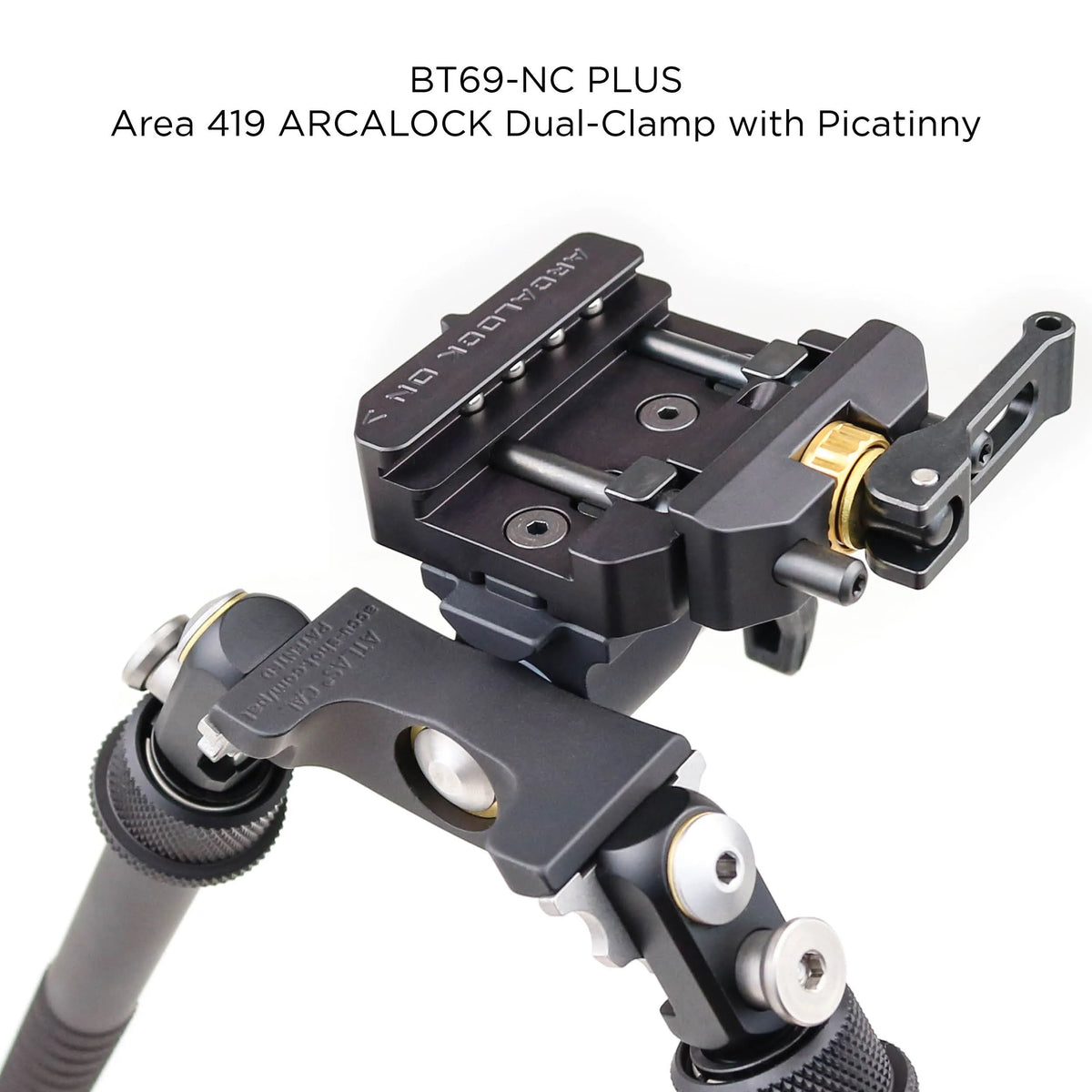 BT69-NC Gen. 2 CAL Atlas® Bipod: Tall with No Clamp