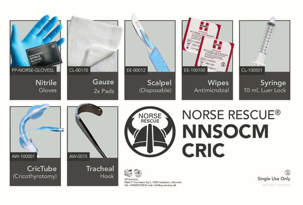 Norse Rescue® NNSOCM CRIC, Tactical Surgical Airway Kit