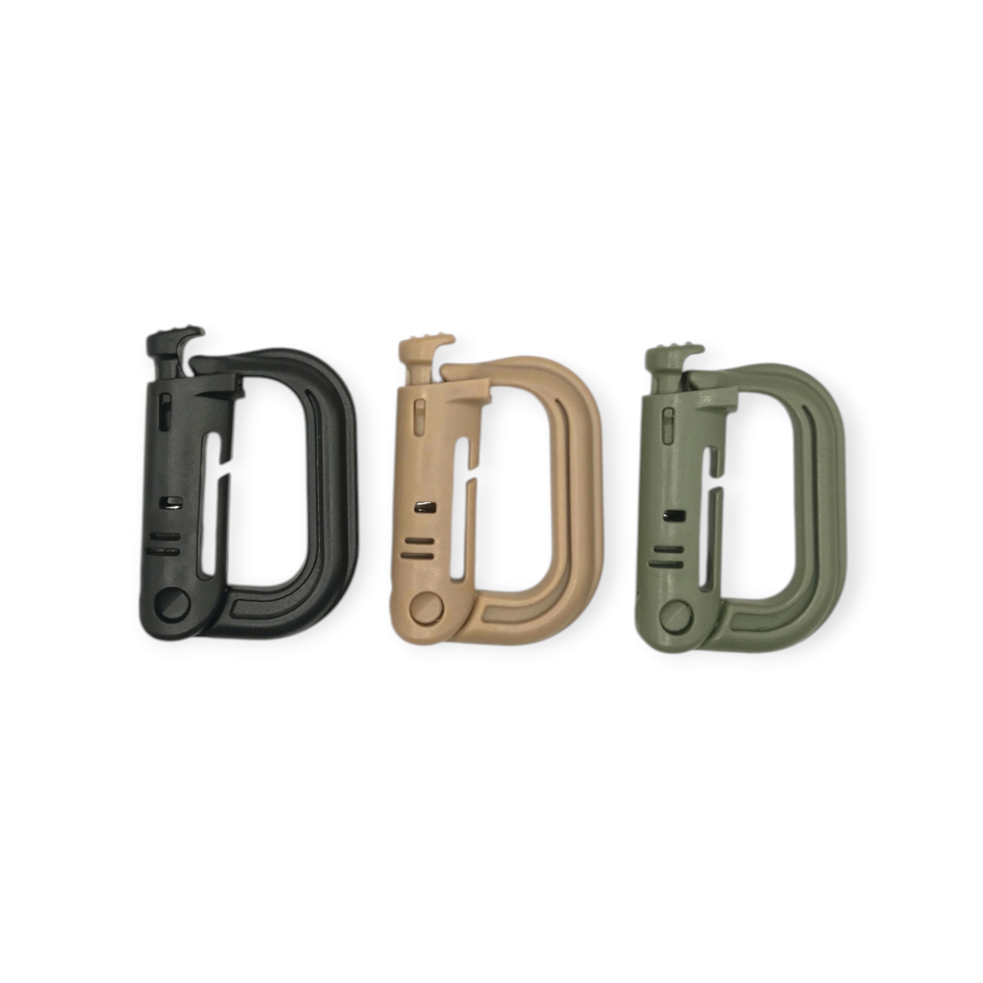 D-Ring Plastkarabiner med Molle-feste