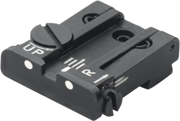LPA TPU32GL30 Adjustable Rear Sight for GLOCK with White Dots