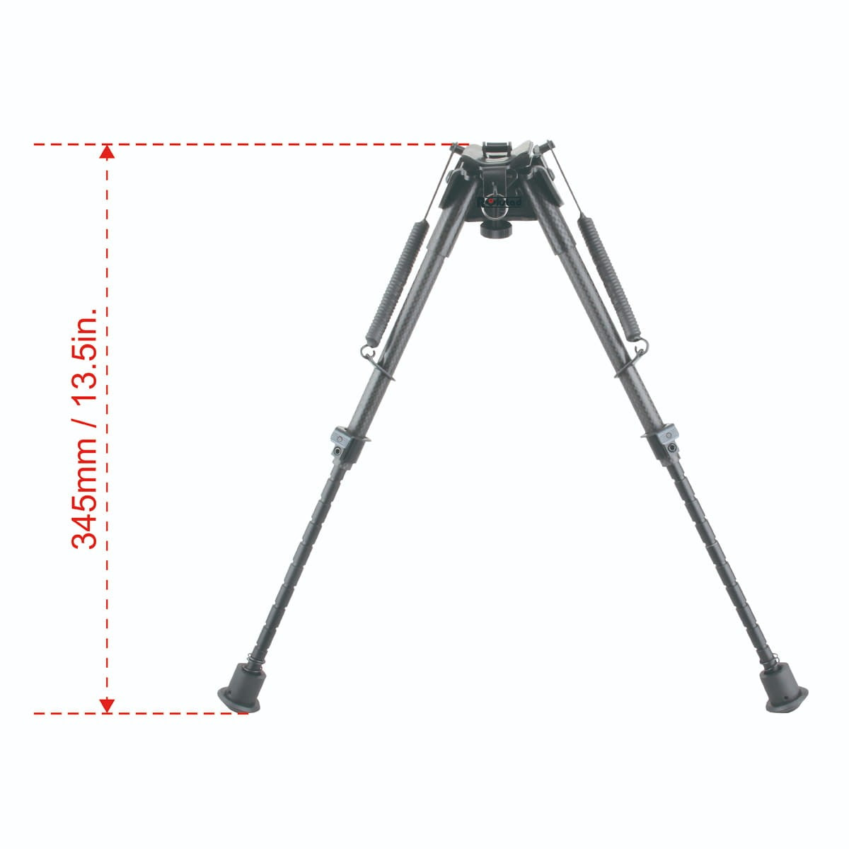 RokStad Carbon Fiber 9-13.5" Swivel Spring Bipod
