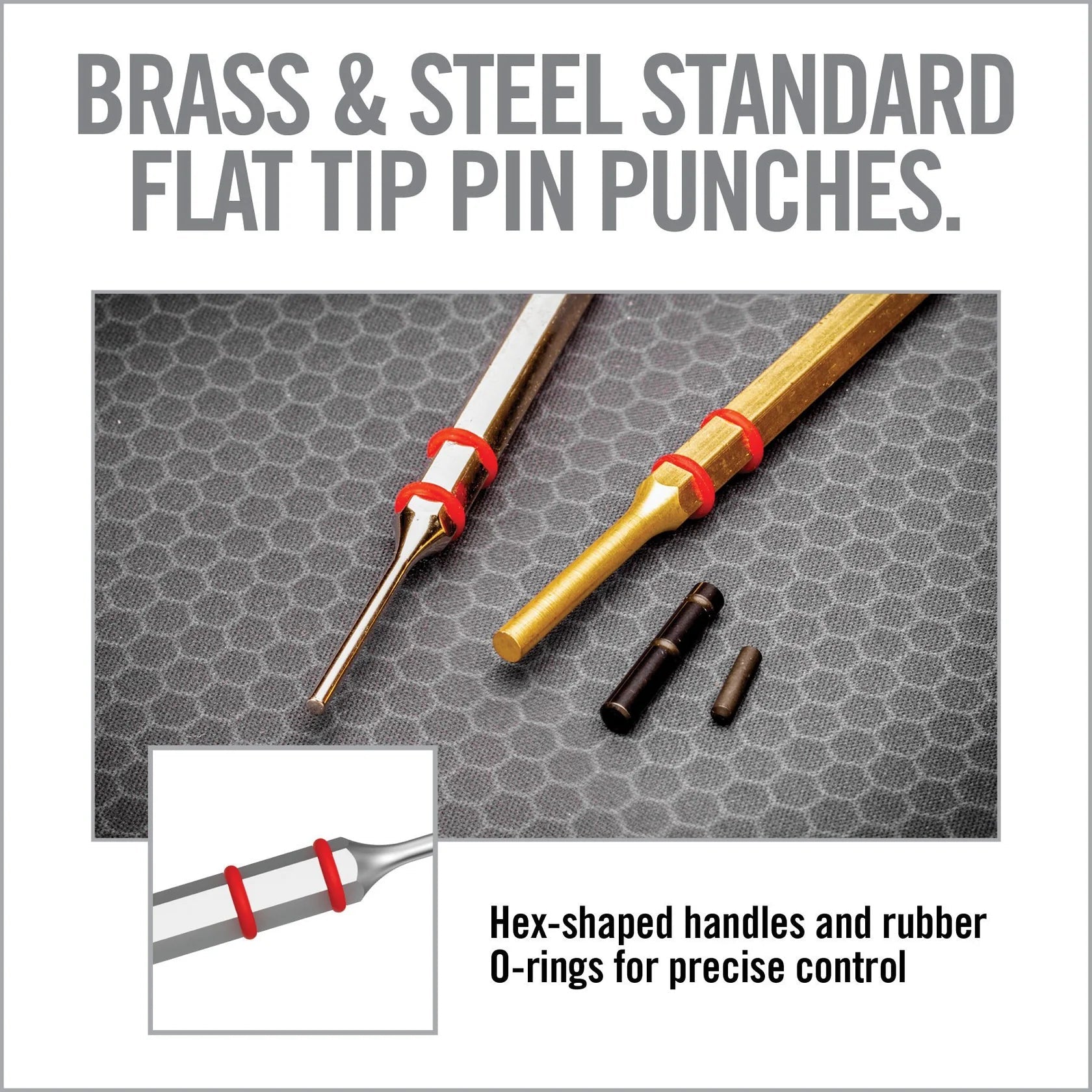 Accu - Punch® Hammer with Brass & Steel Pin Punches - Real Avid