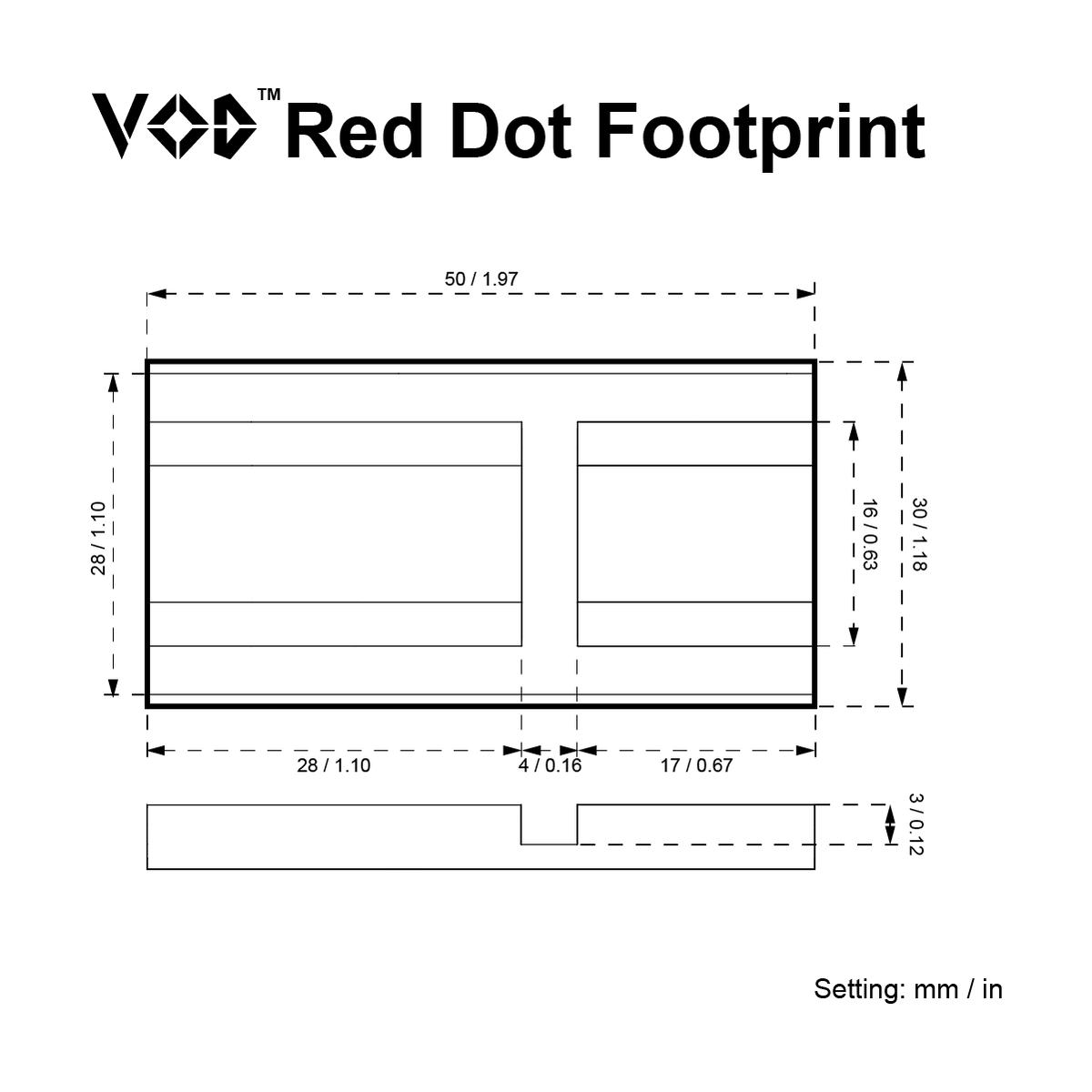 Adapterplater for Vector Optics VAS™ Riser - Vector Optics