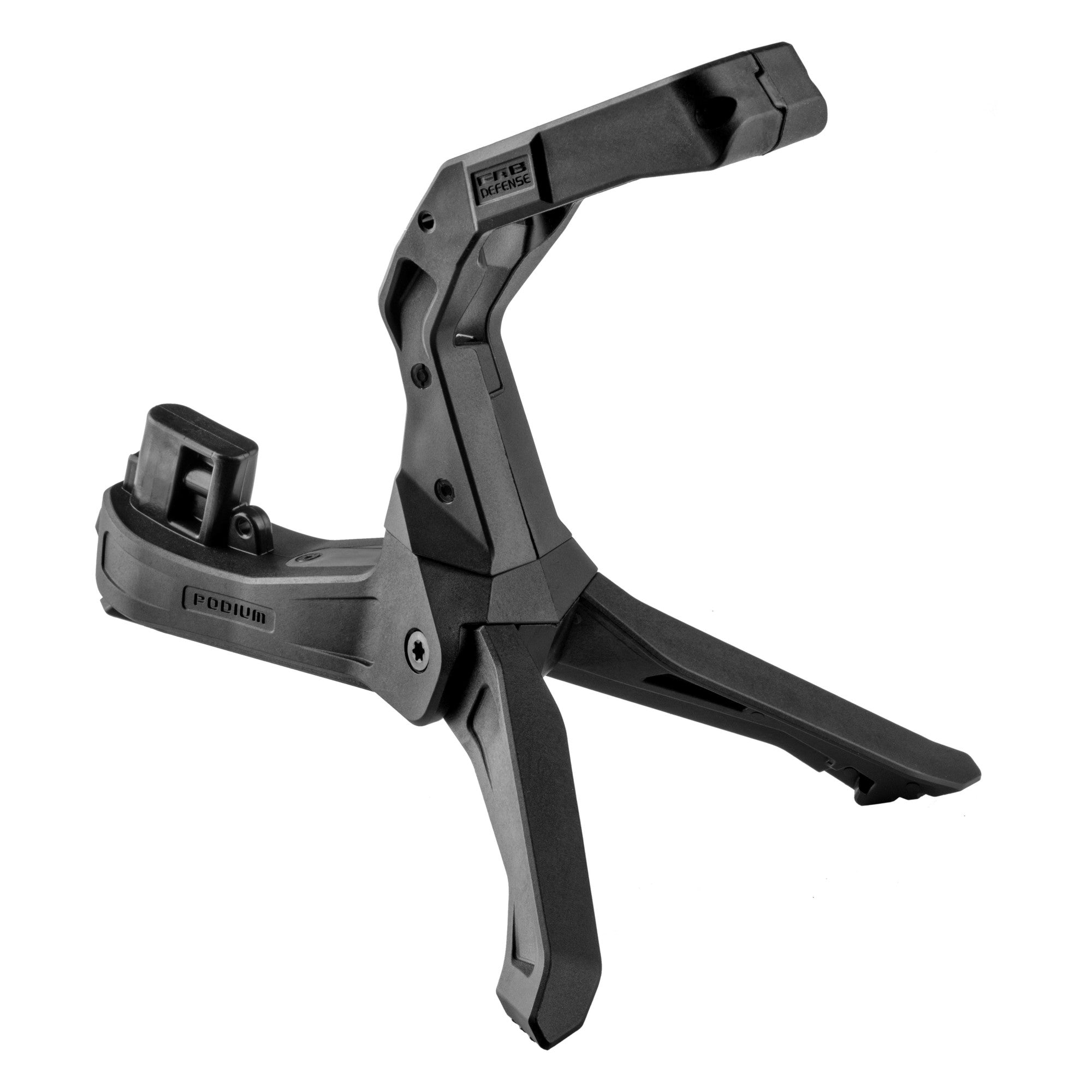 AIM GRIP BIPOD カーボンファイバー.スチール製 AR-PODIUM Quick Deployment Bipod with Grip, AR15