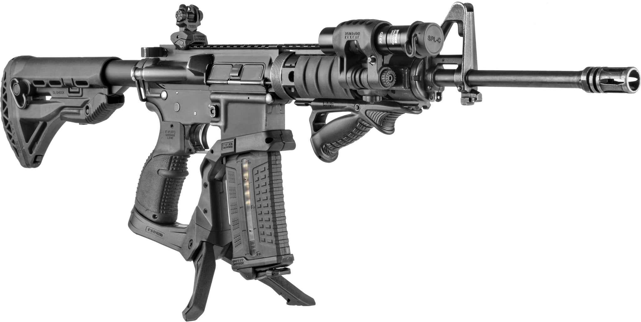 AR-PODIUM Quick Deployment Bipod with Grip, AR15