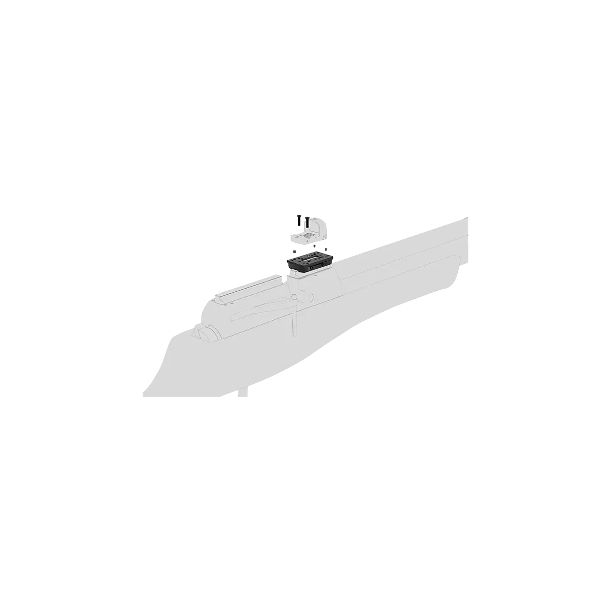 Universal 11 mm dovetail montasje for rødpunktsikte