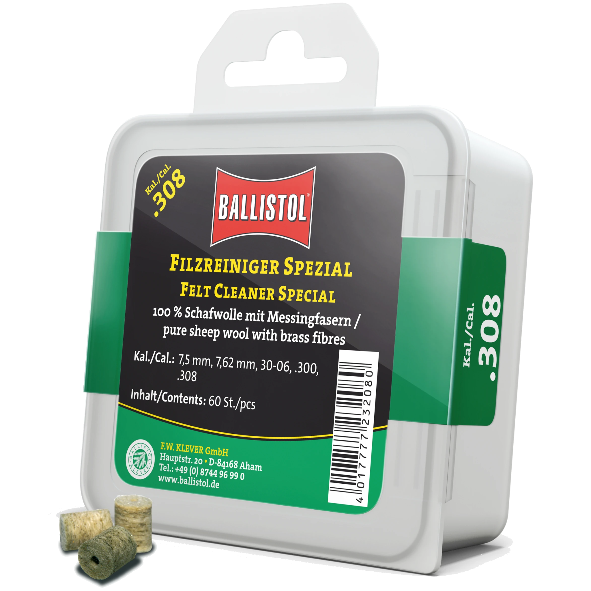 Ballistol Pussepropper med messingfiber - Ballistol