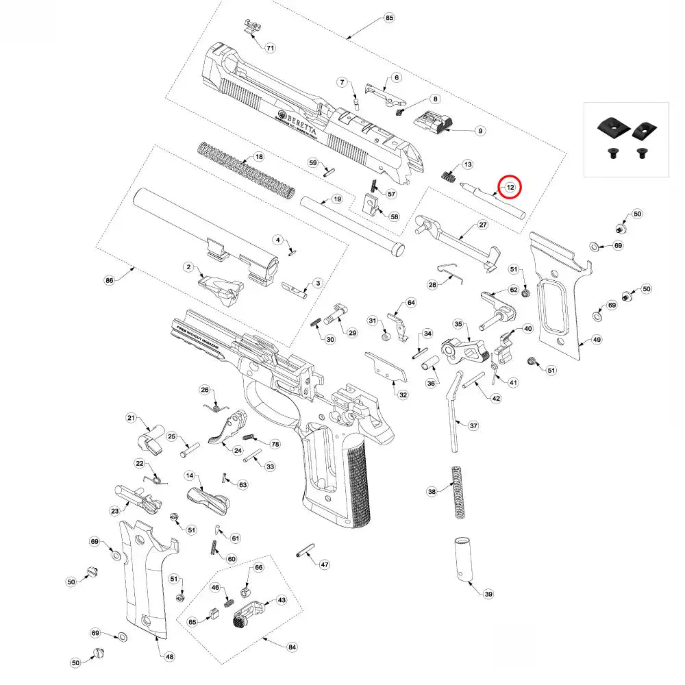 Beretta 92 / 96 / 98 Firing Pin - Beretta