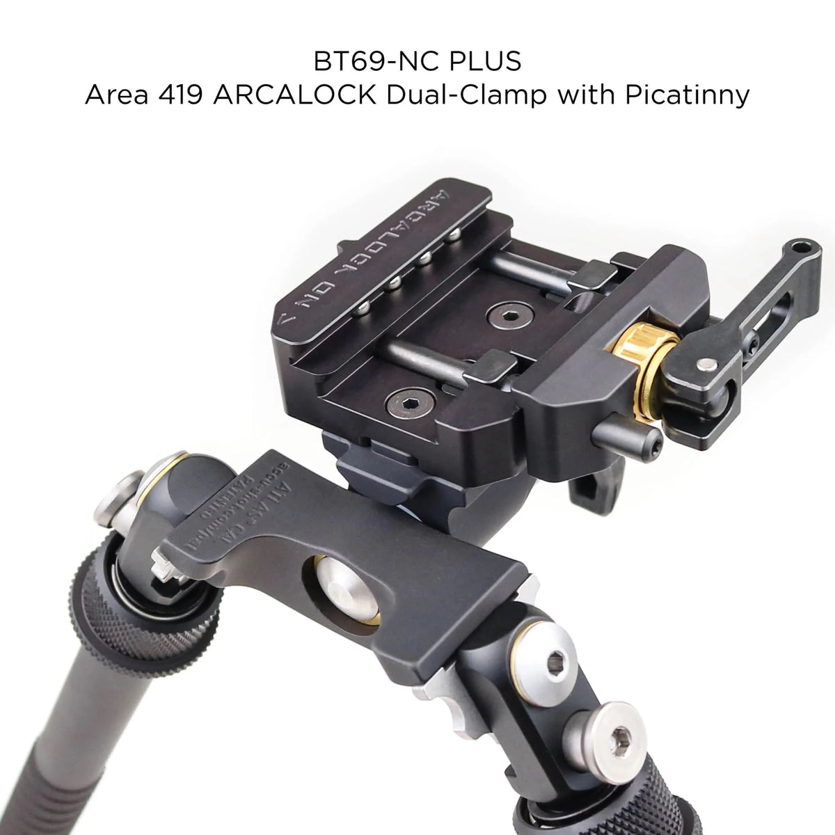 BT69-NC Gen. 2 CAL Atlas® Bipod: Tall with No Clamp - Atlas