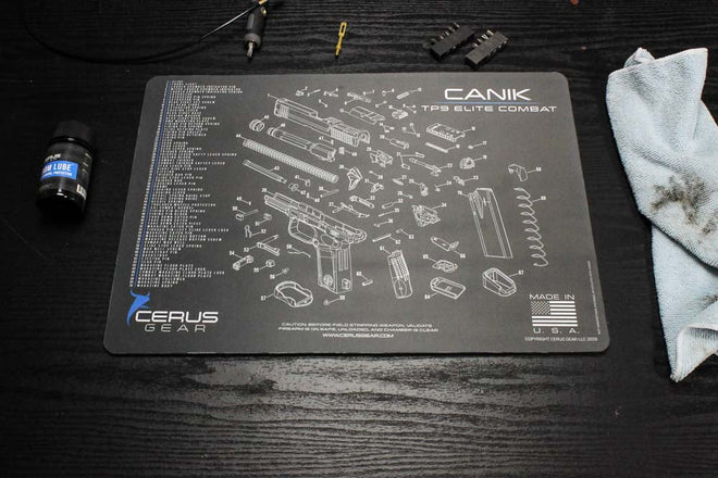 ProMat - CANIK® TP9 Elite Combat Schematic Handgun Mat