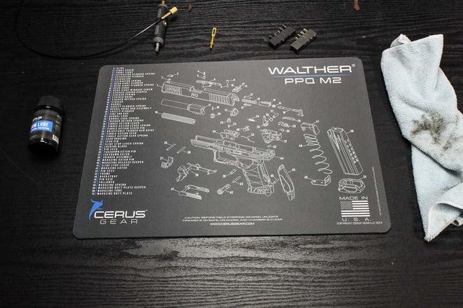 ProMat - Walther® PPQ M2 Schematic Handgun Mat