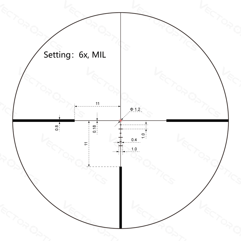 Continental 1-6x24i Fiber HD SFP Tactical Scope - Vector Optics