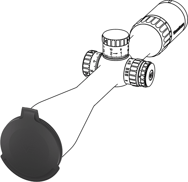 Continental 56mm Metal Flip-Up Cap - Vector Optics