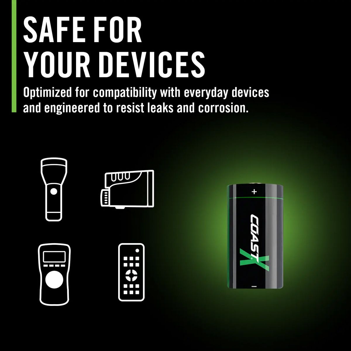 CR123A 3V USB - C Oppladbart batteri, 1100mAh / 2700mWh (4 stk) - Coast