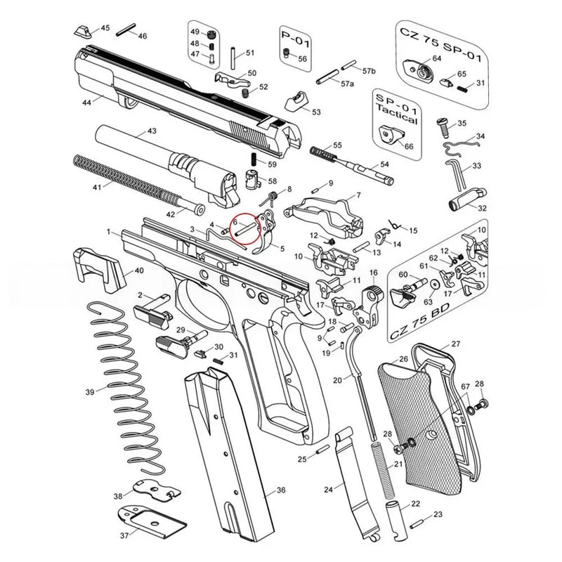 CZ 75 Trigger Pin