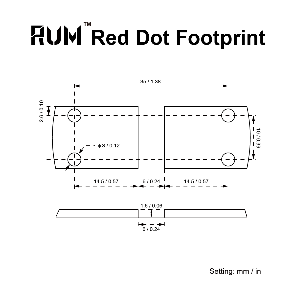 Adapterplater for Vector Optics VAS™ Riser