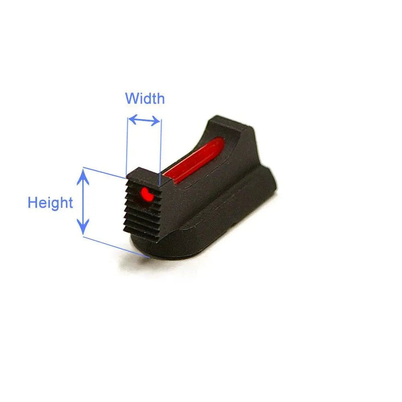 Fiber Optic Front Sight for CZ 75 / Shadow 2, Checkered - Eemann Tech