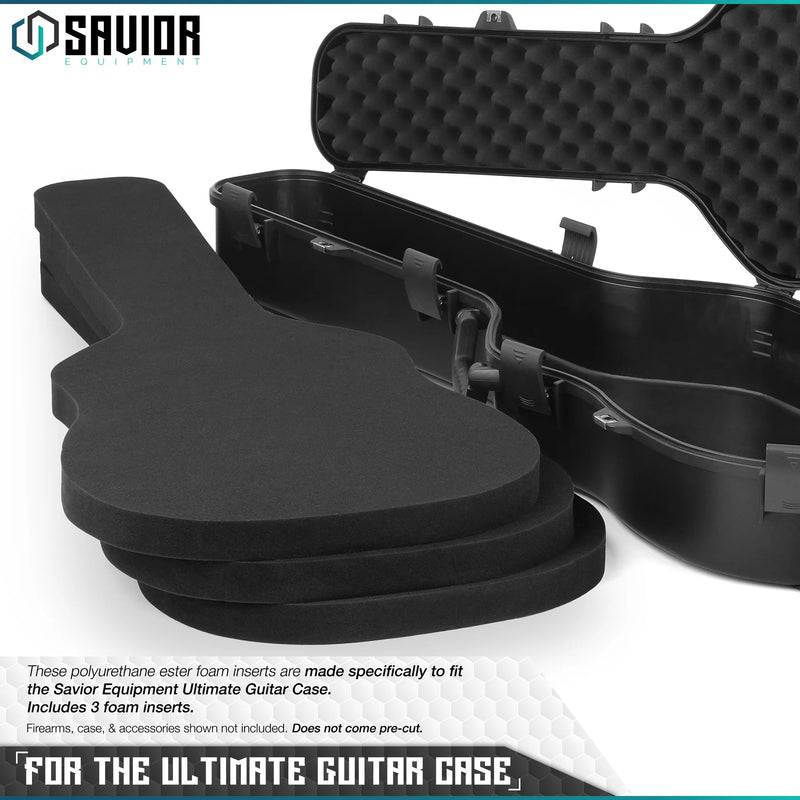 Replacement Foam for Ultimate Guitar Case - 45" (3 PACK)