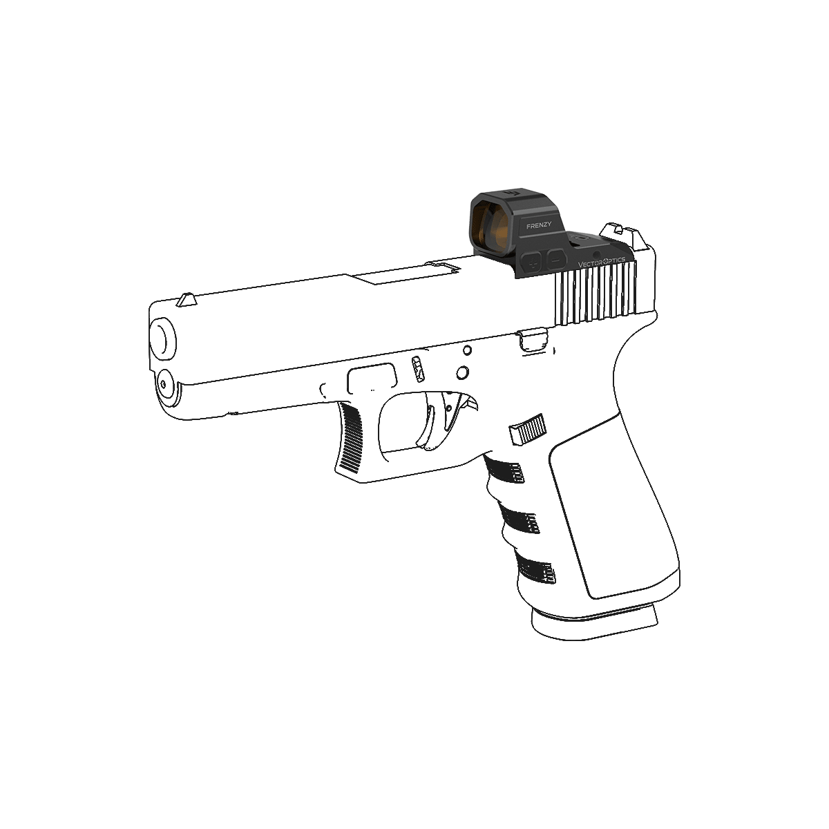 Frenzy FA 1x16x21 Standard MOS Red Dot Sight - Vector Optics