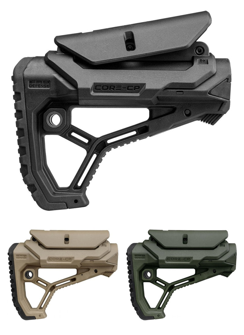 GL - CORE CP - AR15/M4 Buttstock w/adjustable Cheek - Rest - FAB Defense