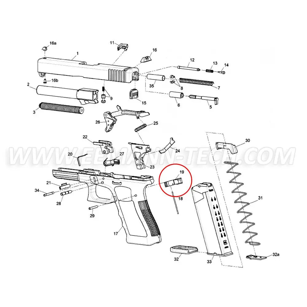 GLOCK GEN4 Magazine Catch Standard - Glock