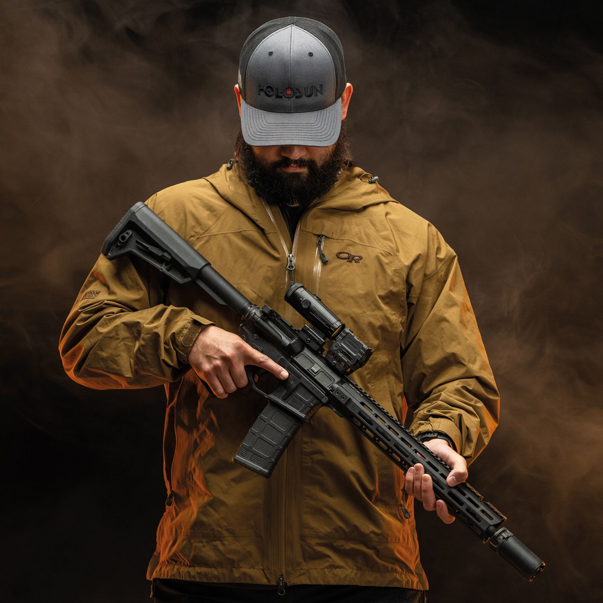 Holosun HM6X Magnifier/Flip & QD Mount - Holosun