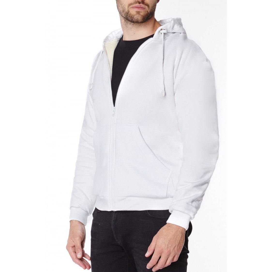 Kuttsikker hettegenser med Kevlar®, Hvit - BladeRunner