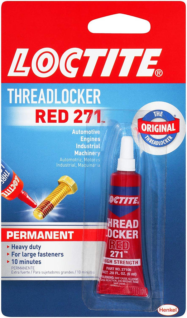 Loctite Heavy Duty Threadlocker, 6ml, Red #271