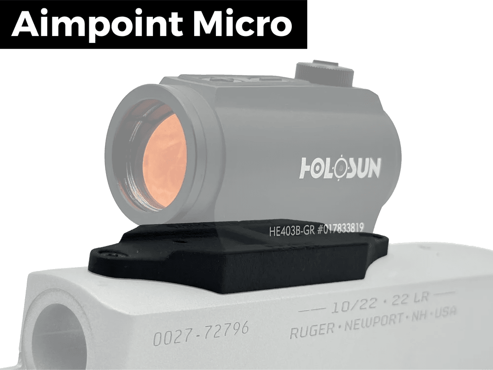 LowPro™ Nylon Lavprofil rødpunkt-feste for Ruger 10/22 - LowPro Mounts
