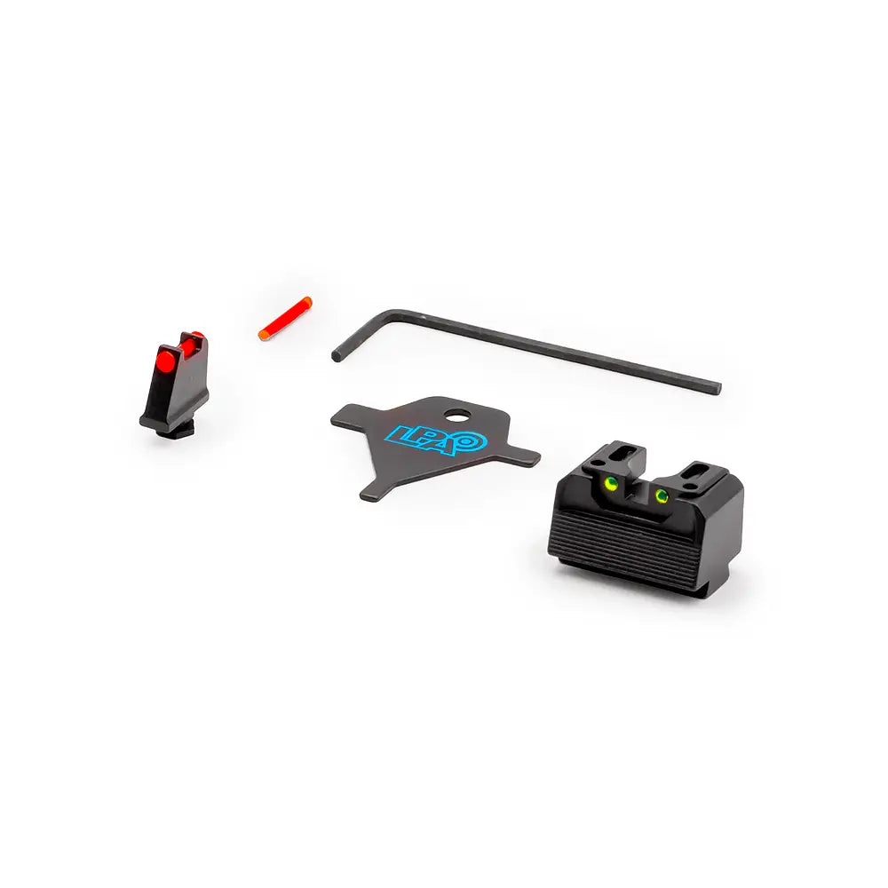 LPA RDF02WA Sight Set for Walther with Fiber Optic