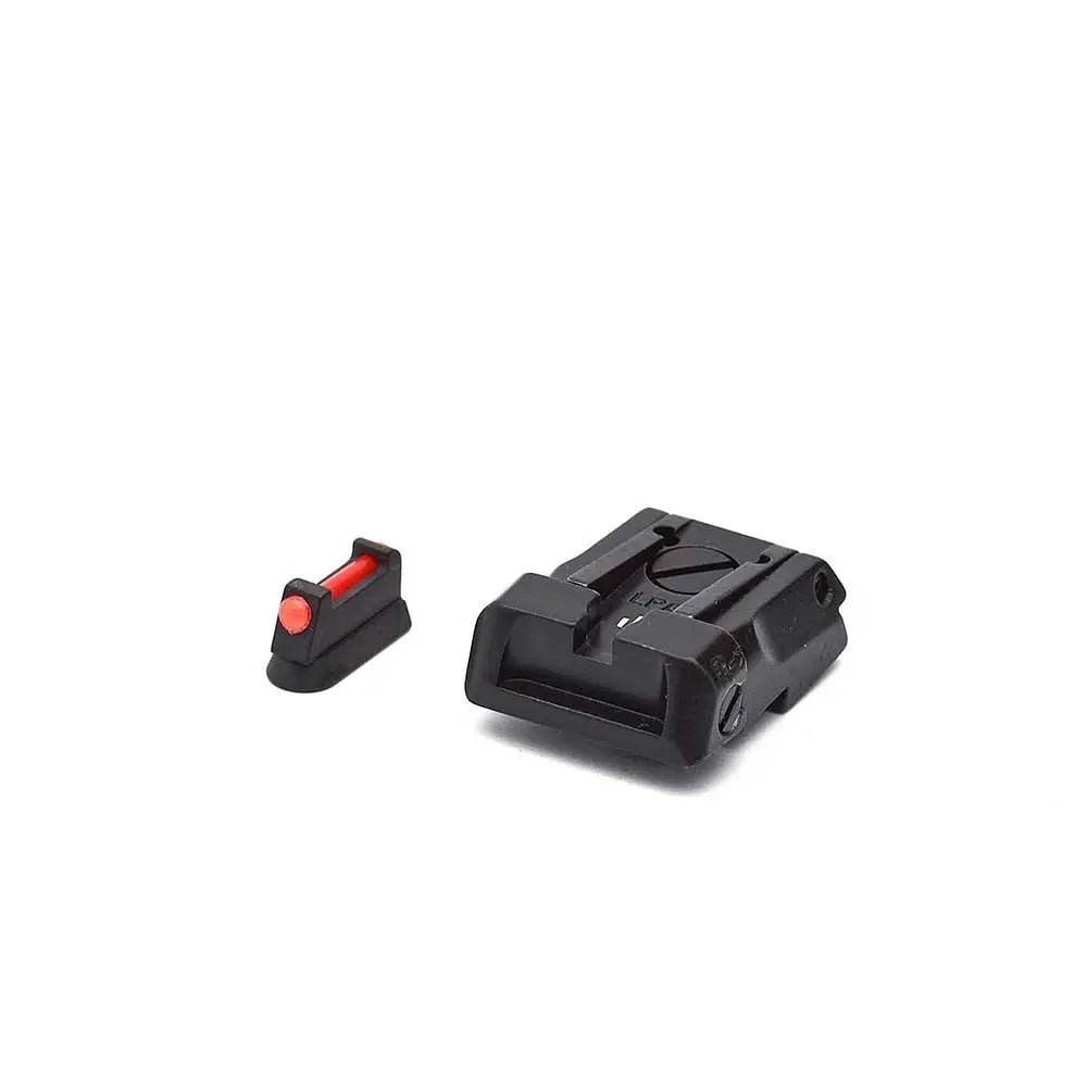 LPA SPS06CZ6F Justerbart Sikte med Fiberoptisk Front for CZ SP01/Shadow 2 - LPA Ghilardi