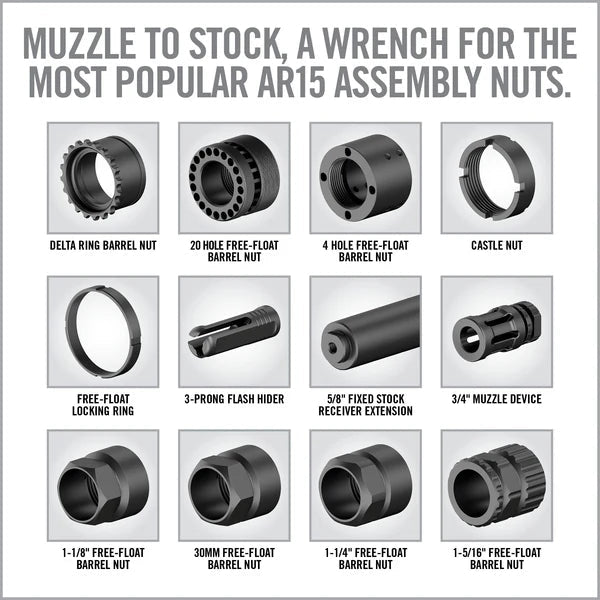 Master - Fit® 13 - Piece AR15 Crowfoot Wrench Set - Real Avid