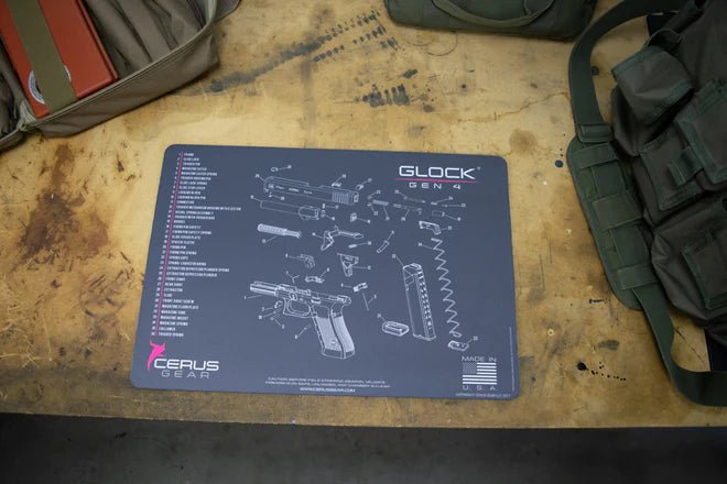 ProMat - GLOCK® Gen4 Schematic Handgun Mat - Cerus Gear