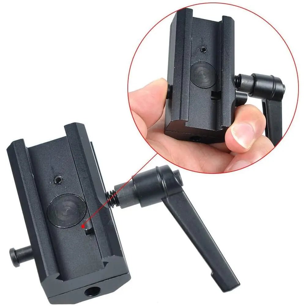 QD Picatinny tofot-adapter med 360° rotasjon - Lynxgear