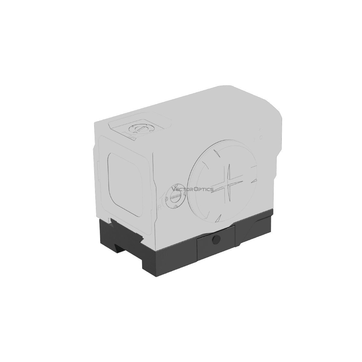 Red Dot Low Dovetail Mount for VOD/ACRO Footprint - Vector Optics