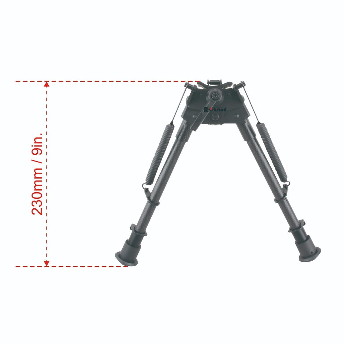 RokStad Carbon Fiber 9-13.5" Swivel Spring Bipod - Vector Optics