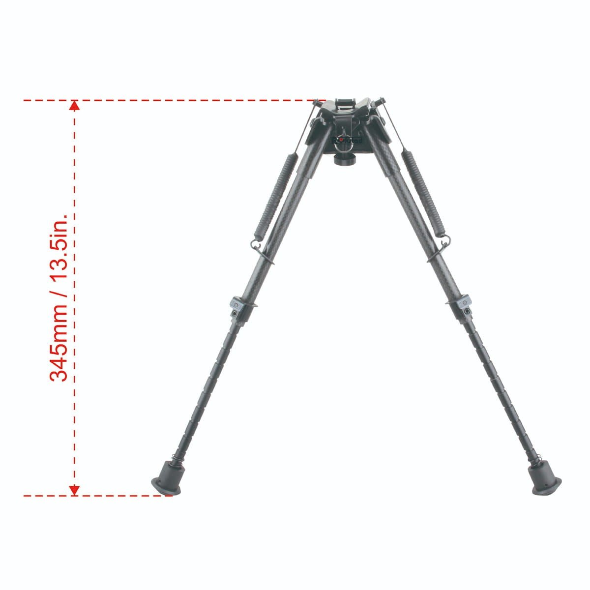 RokStad Carbon Fiber 9-13.5" Swivel Spring Bipod - Vector Optics