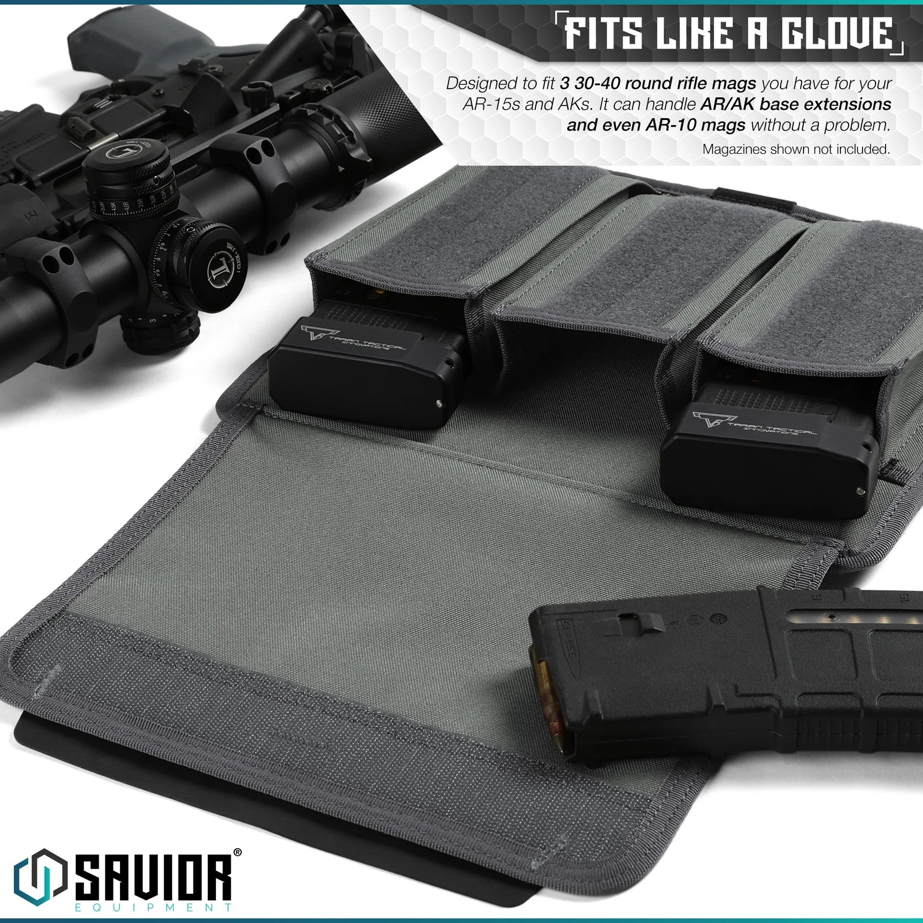 Savior Mag Buddy - Rifle Mag Pouch - 2 Pack - Savior