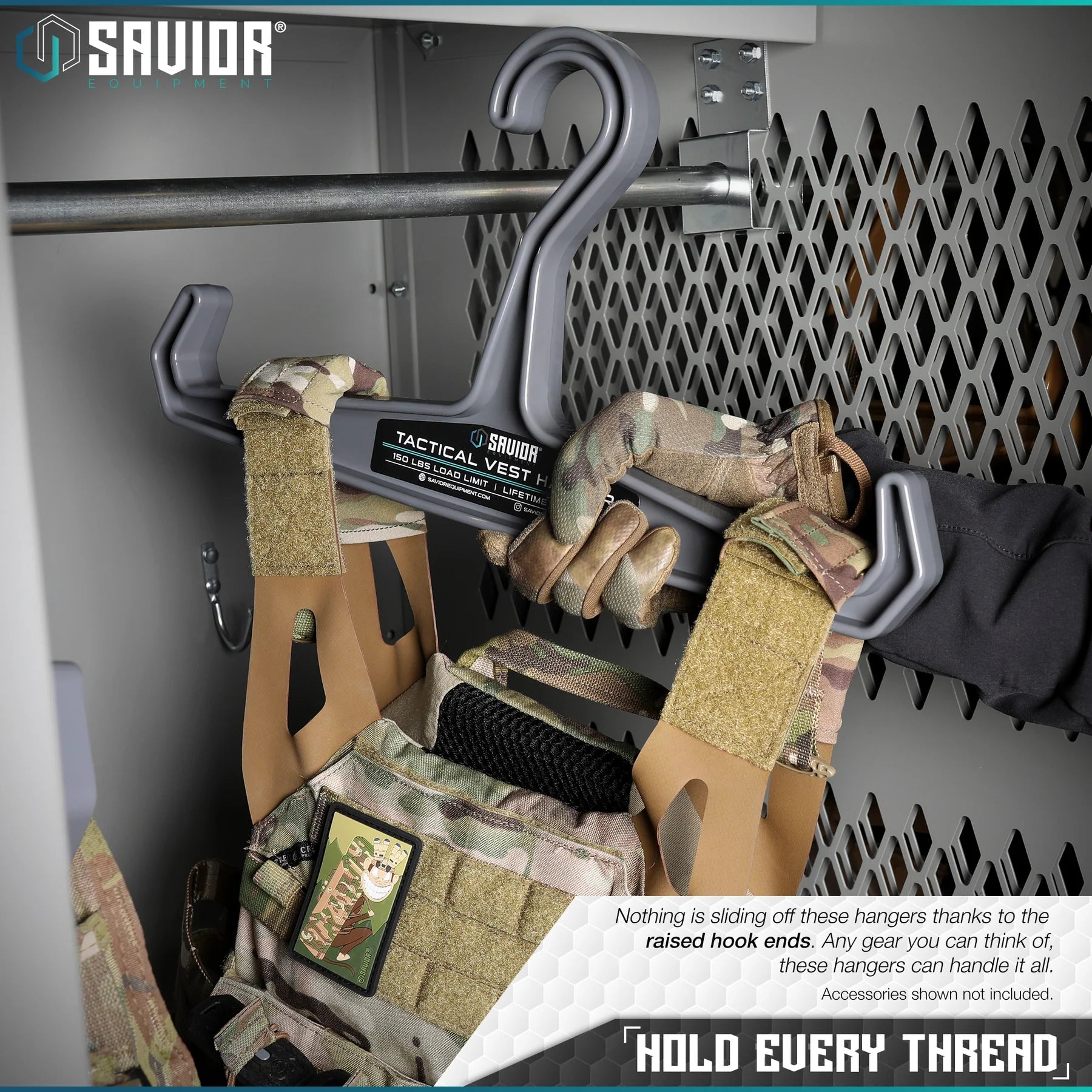 Tactical Vest Hanger - 2 Pack - Savior