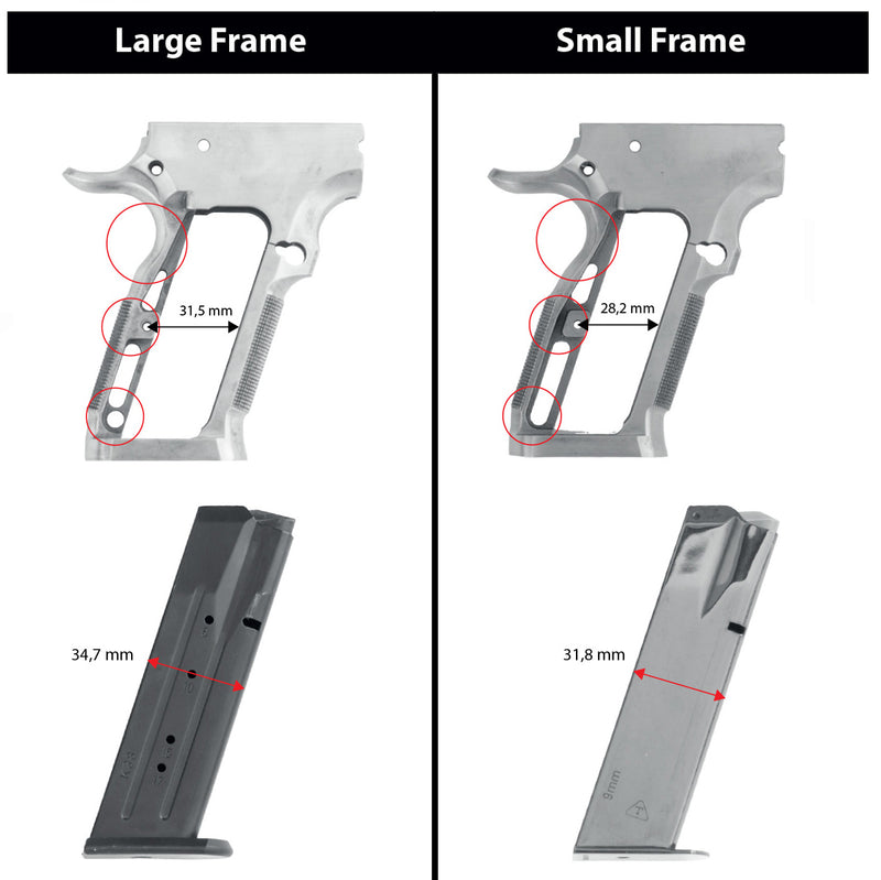 Tanfoglio Aluminum Standard Magwell - Small Frame