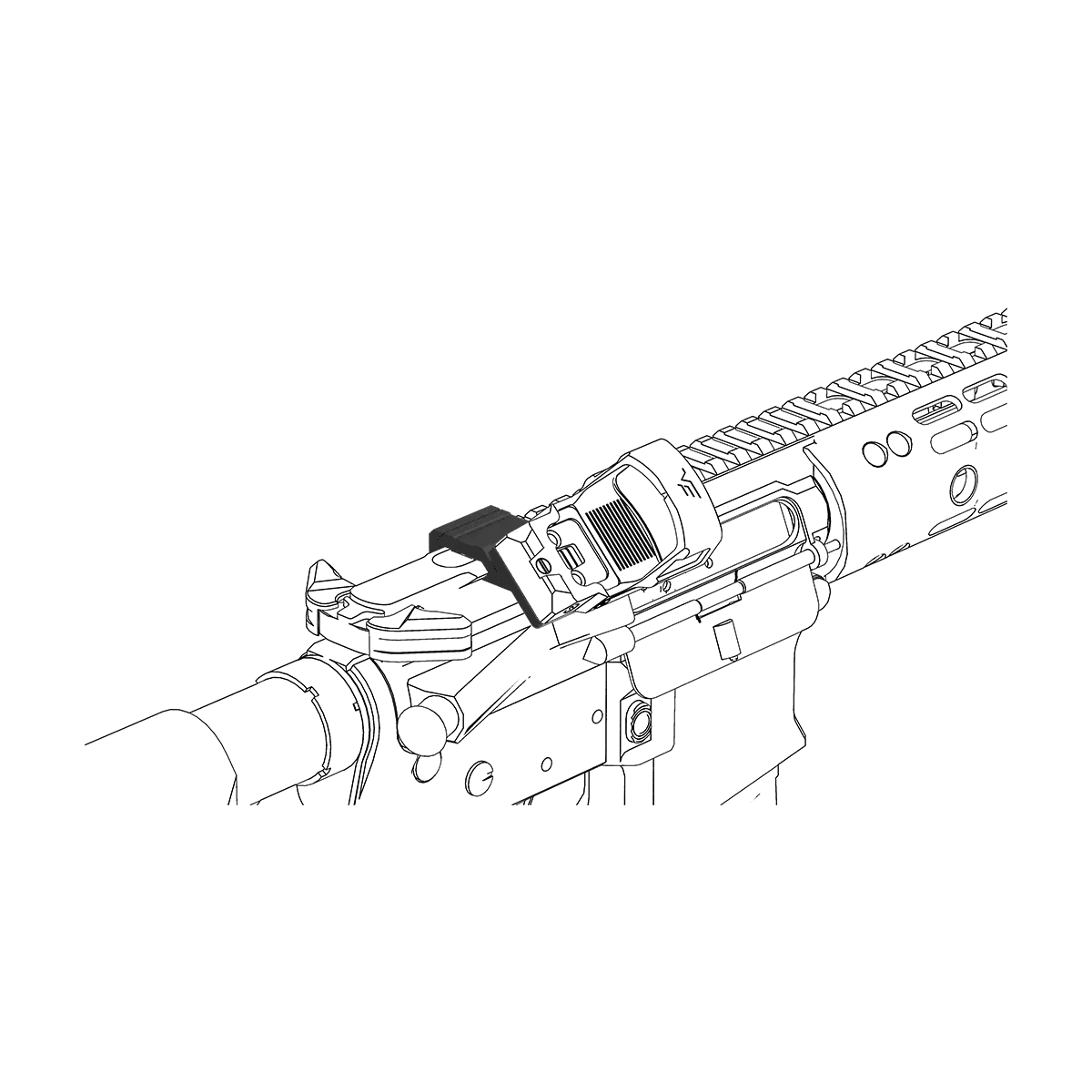 Universal 45° Offset Red Dot Sight Mount - Vector Optics