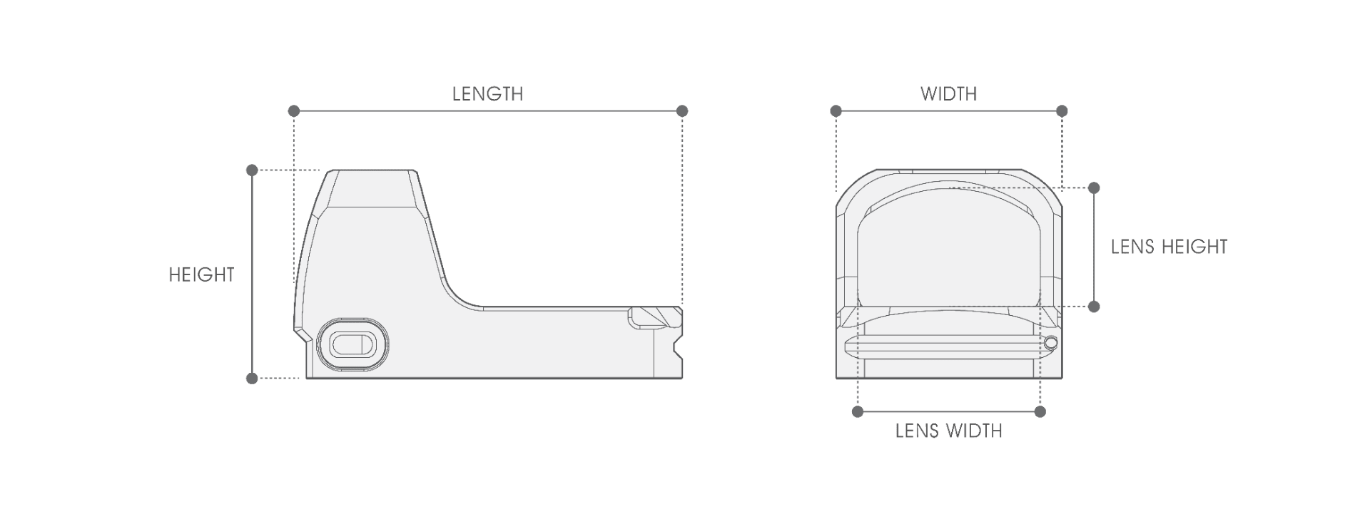 UTG® OP3 Micro SLS, 4 MOA, Side Loading w/Sensor, for Docter® - Leapers, Inc.