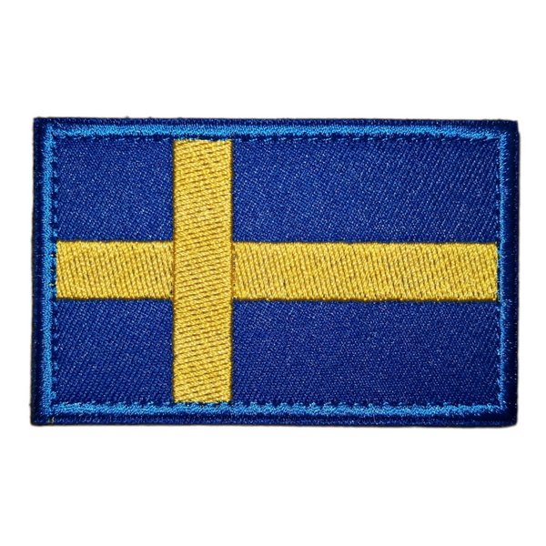 Sverige flagg patch, 80x50mm