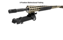 UTG® Rubber Armored Full Metal QD Bipod, 15 - 21.6 cm (6"- 8.5")