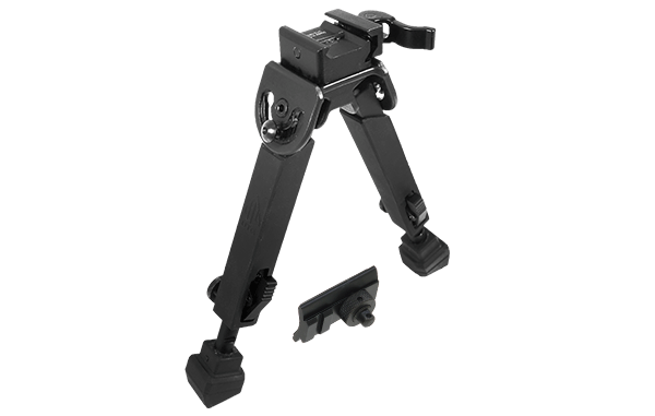 UTG® Rubber Armored Full Metal QD Bipod, 15 - 21.6 cm (6"- 8.5")