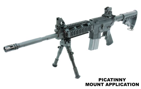 UTG® Shooter's Bipod, Quick Detach, 15,7 - 17 cm (6.2"-6.7")