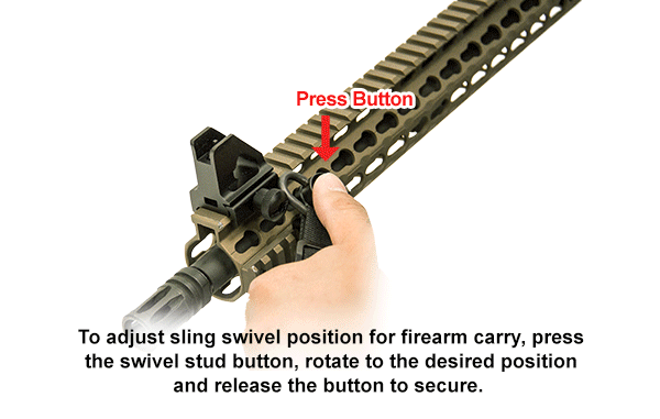 UTG® QD Sling Swivel Adaptor, Picatinny 45 Degree Angled Offset
