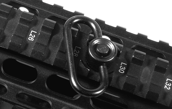 UTG® Standard Duty Push Button QD Sling Swivel, 1.25" Loop