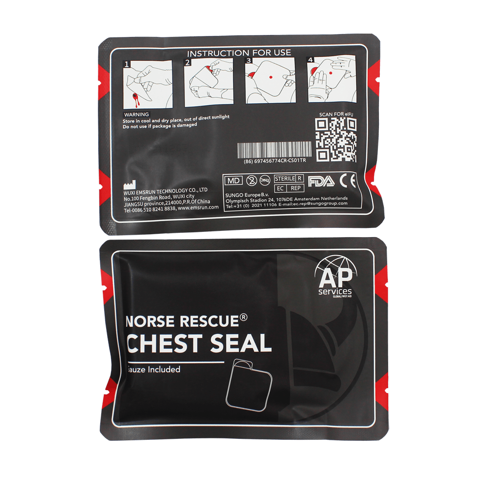 Chest Seal, uten ventil - Norse Rescue