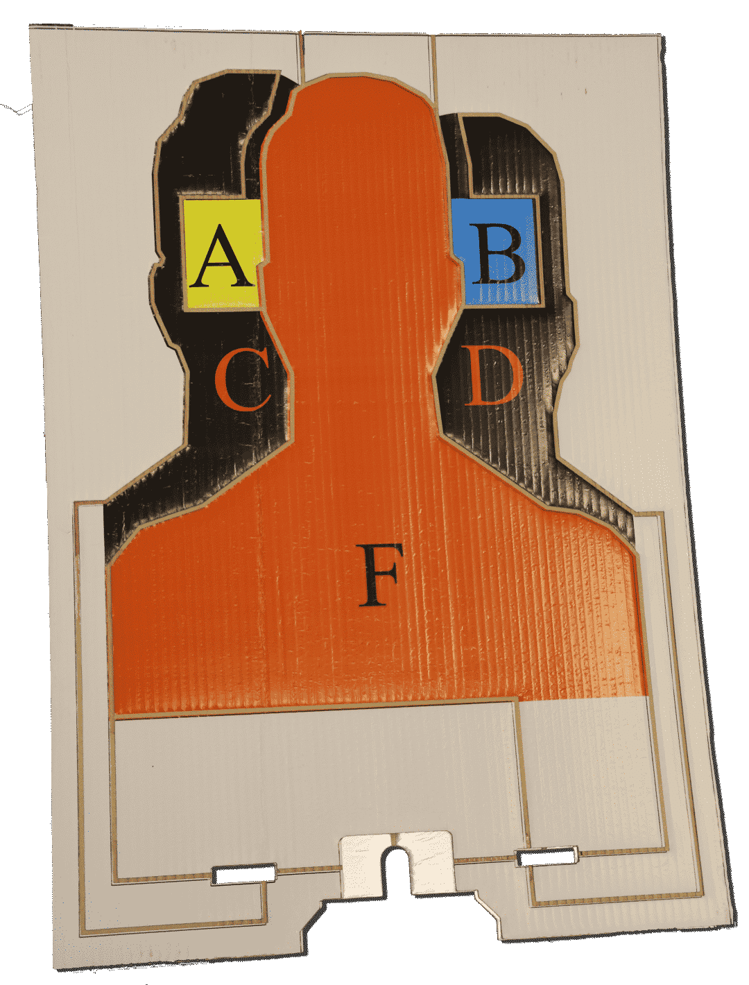 Hostage / Foe skyteskive #2 til SCT Pro - Romtes